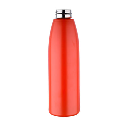 Botella De Agua De Pared Única De 750ml En Acero Inoxidable Color Rojo Tapa De Grifo._2