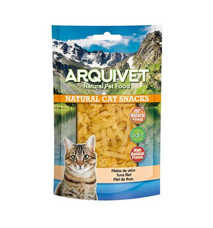 Filetes de atum Arquivet 50 g Snack natural para gatos