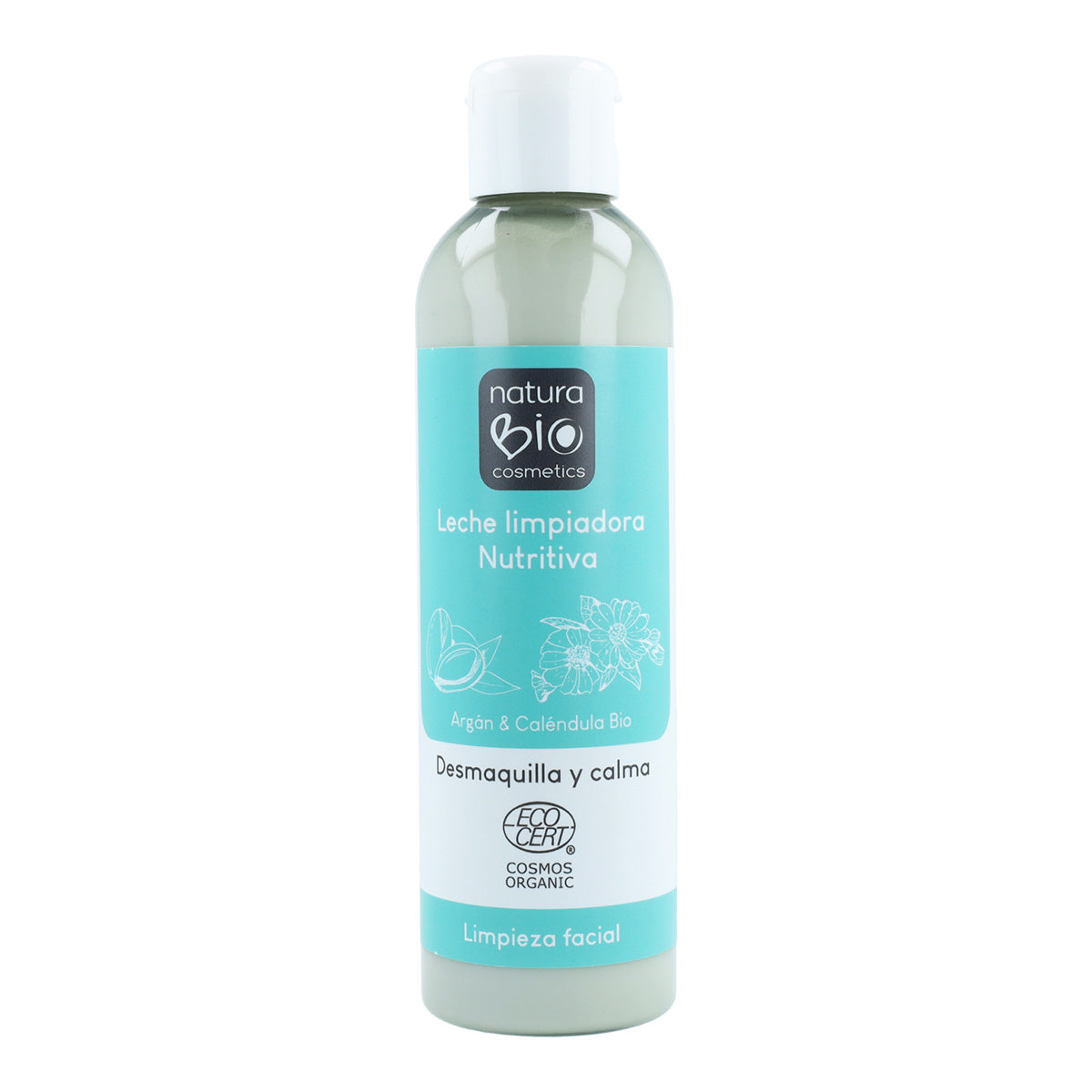 Leite de Limpeza Nutritivo com Argão e Calêndula Bio 200 ml NaturaBIO