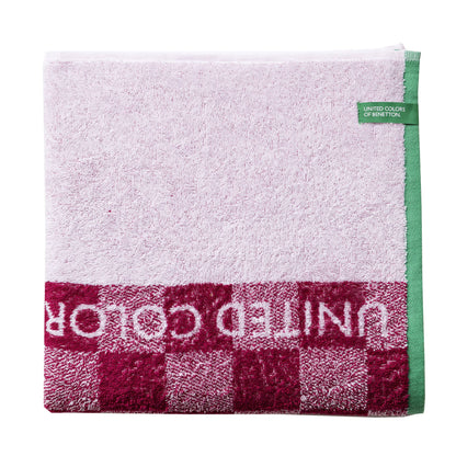 Toalla De Playa Infantil 70x140cm 450gsm 100% Cotton Pink Squares Kids_1