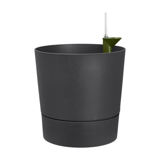 Greensense Aquacare Round Elho vaso auto-irrigável 35 cm cinzento carvão