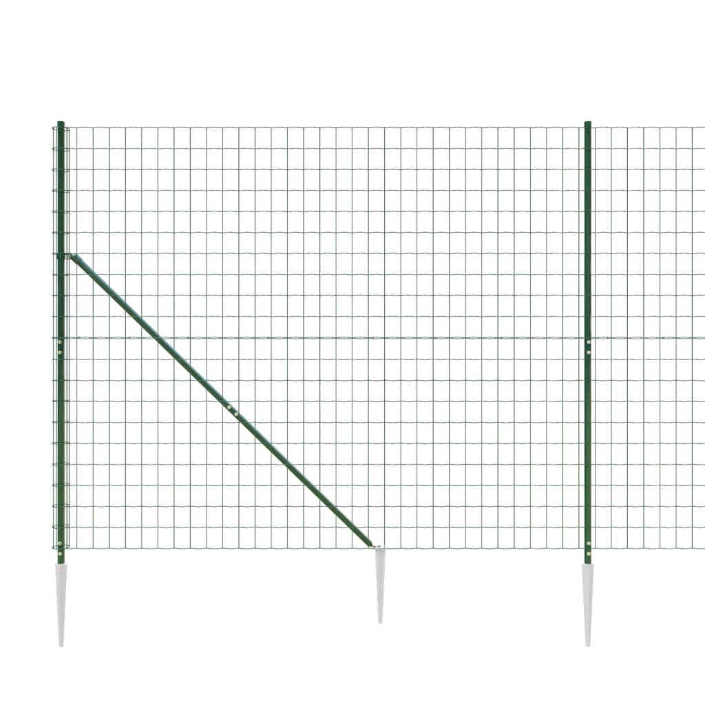 Cerca De Alambre Con Pinchos De Anclaje Verde 2x10 M / Vetonek_3