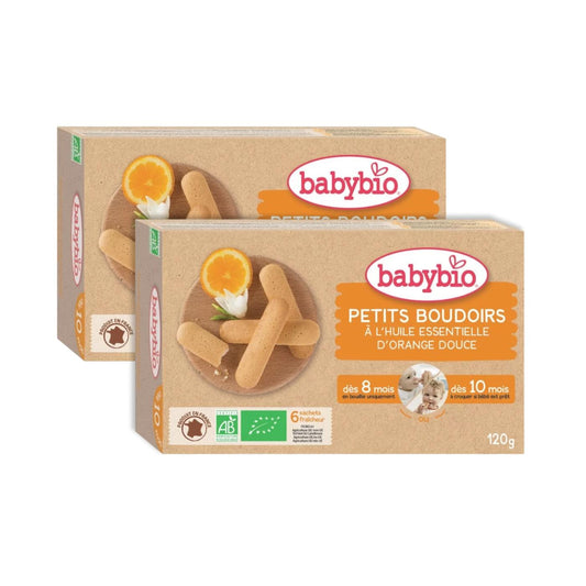 PROMOÇÃO Embalagem com 2 unidades de Bolachas para Dentição Babybio 120g 