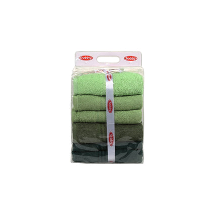 Juego De Toallas De Baño (4 Piezas) Verde Claro, Verde Oliva, Verde Y Verde Oscuro_3