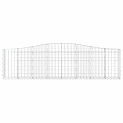 Cestas De Gaviones 2 Uds Forma De Arco Hierro 400x30x100/120 Cm_3