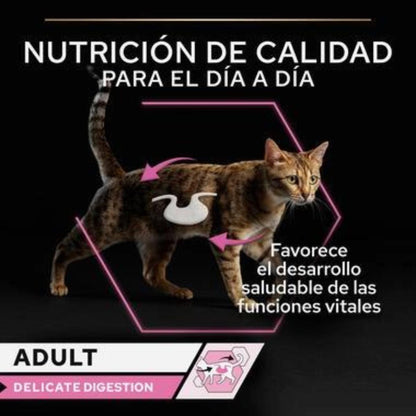 PURINA PRO PLAN Gato Adulto Digestão Delicada com Peru e Peixe em Molho Saqueta 10x85g