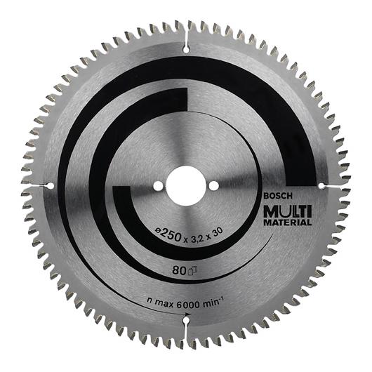 Disco de corte multimaterial para serra de esquadria 250x30 mm