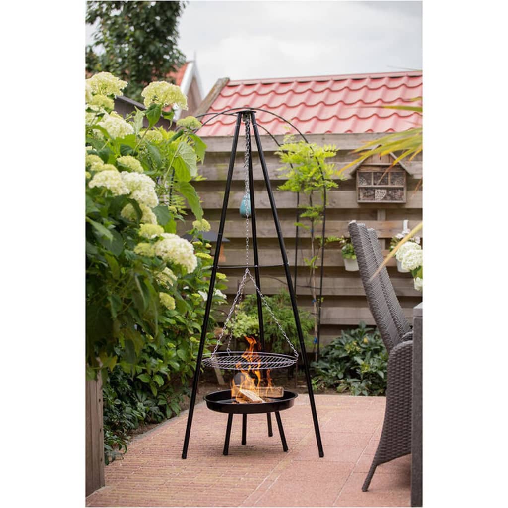 Redfire Barbacoa De Jardín Con Trípode Y Brasero Negro 50 Cm / Vetonek_0