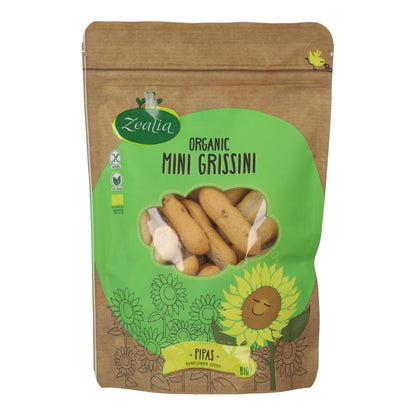 Mini Colines Grissini com Picolés Orgânicos Zealia Sem Glúten 75 gr