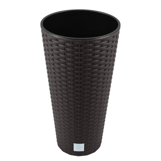 Maceta Rato De 64 Litros Con Inserto 40 X 40 X 76,3 Cm En Color Ocre Oscuro