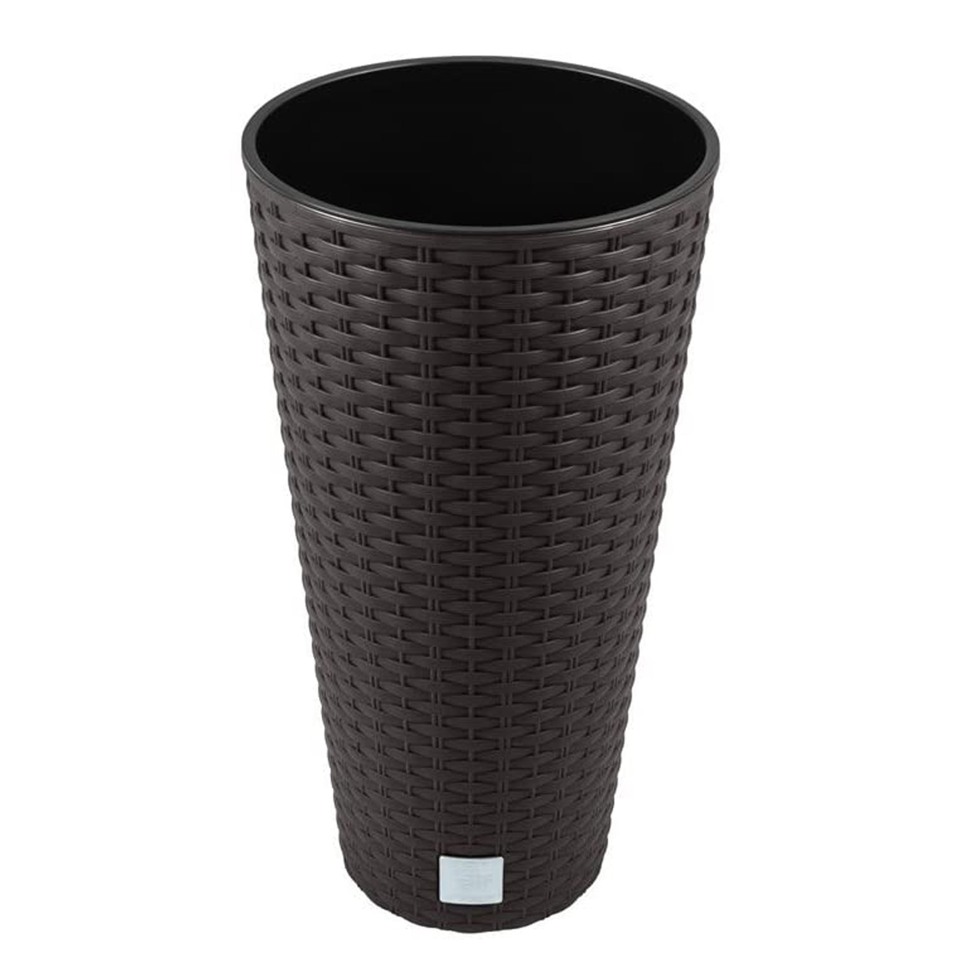 Maceta Rato De 27 Litros Con Inserto 30 X 30 X 57,2 Cm En Color Ocre Oscuro