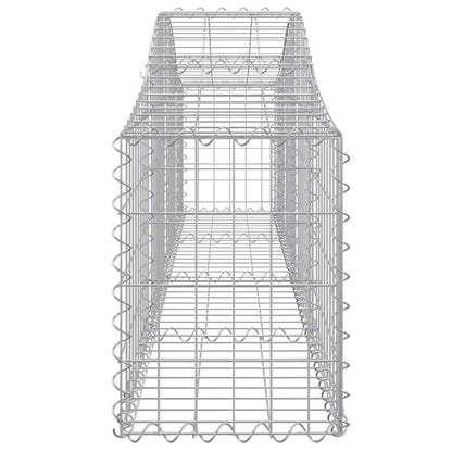 Cestas De Gaviones 4 Uds Forma De Arco Hierro 200x30x40/60 Cm_4