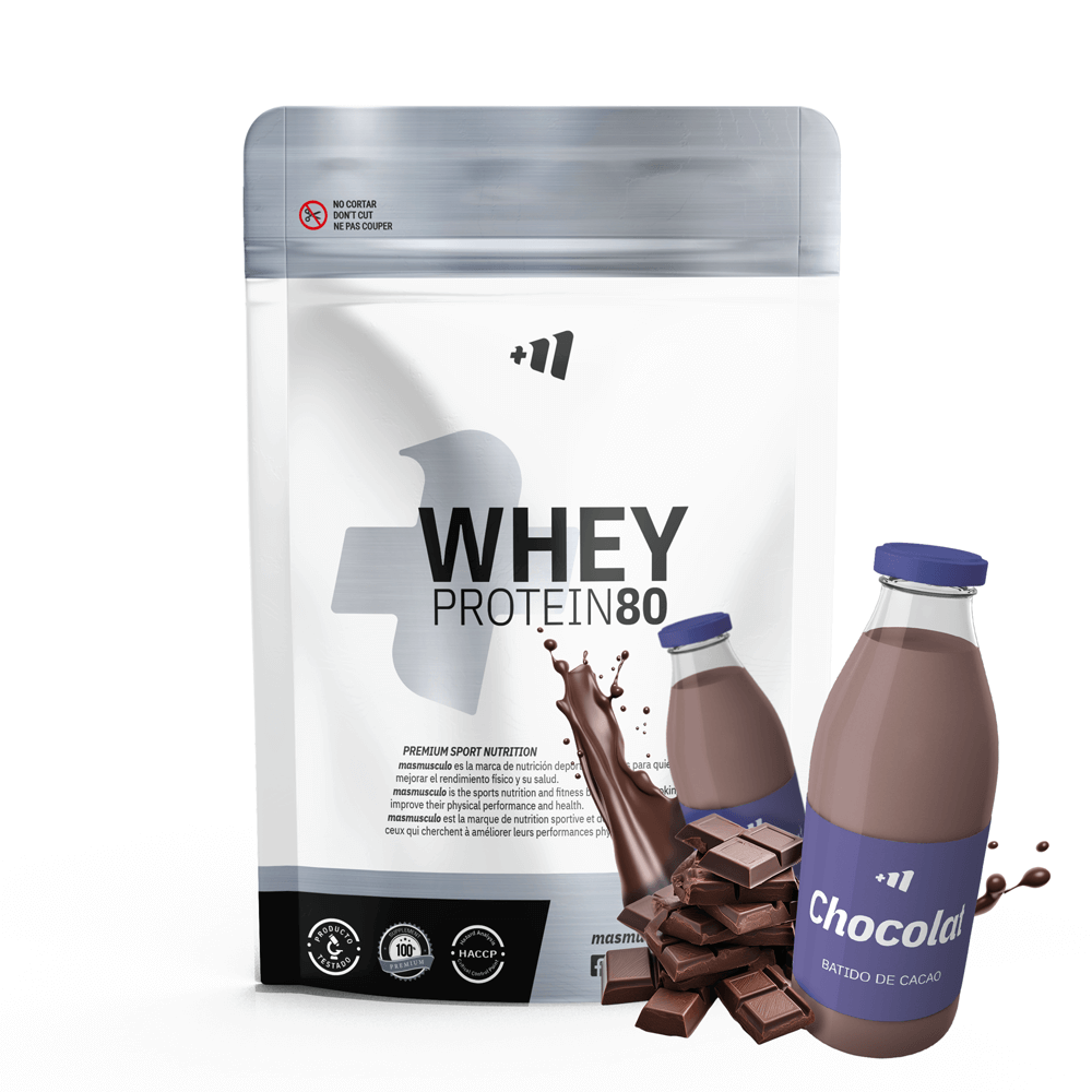 Whey Protein80 - 1kg - Batido Chocolat - Aumenta La Masa Muscular - Masmusculo_0