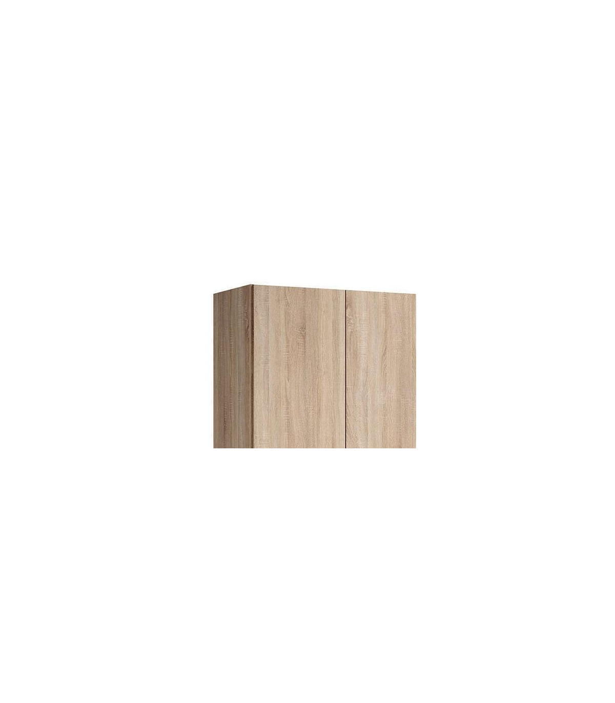 Armario 4 Puertas Abatibles 2 Cajones Acabado Roble Cambrian, 197cm(alto) 197cm(ancho) 51c_1