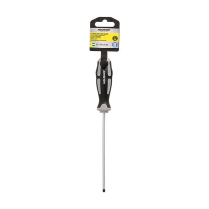 Destornillador Plano Vaciado Acero S2 Mango Tpr Bimaterial. Medida 0,8 X Ø 4,0 X 125 Mm.  Din5265_3