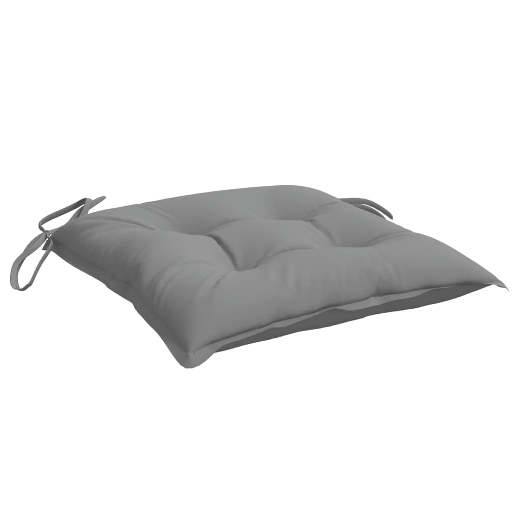 Vidaxl Cojines De Silla De Jardín 2 Uds Tela Oxford Gris 50x50x7 Cm_3
