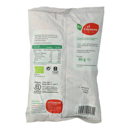 Bolinhos extrafinos de arroz integral e sementes de girassol, biológicos, sem glúten, El Granero, 60 g