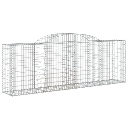 Cestas De Gaviones 13 Uds Forma De Arco Hierro 300x50x100/120cm_2
