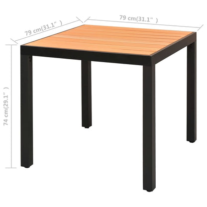 Vidaxl Set De Comedor De Jardín De 5 Piezas Pvc Ratán Negro Y Marrón_2
