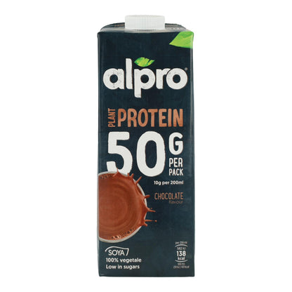 Pack de 6 Bebidas de Soja com Chocolate e Proteína Alpro, 1 Litro