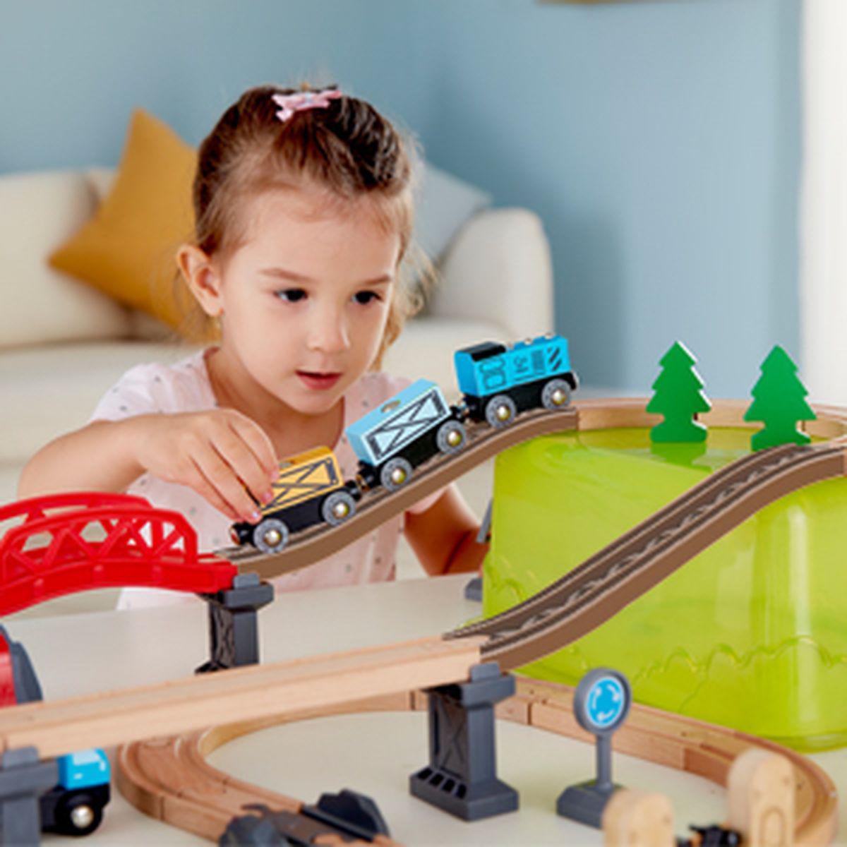 Circuito Tren Railway Bucket Hape_2