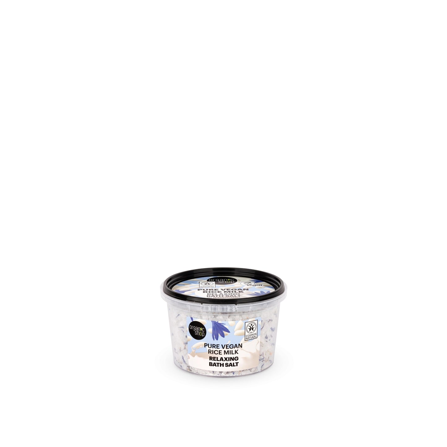 Sal de banho relaxante com leite de arroz vegan, Organic Shop 300 g