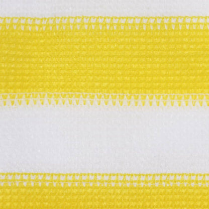 Vidaxl Toldo Para Balcón Hdpe Amarillo Y Blanco 90x500 Cm_1