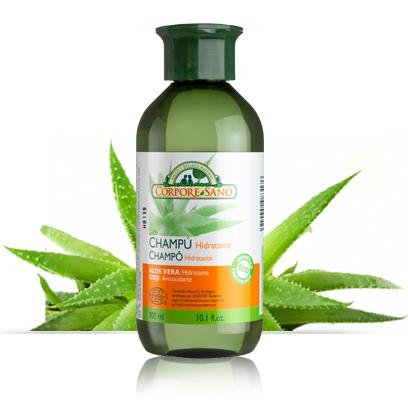 Champô hidratante de aloé vera e goji, Corpore Sano 300 ml