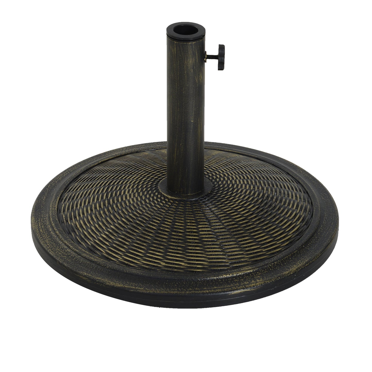 Outsunny Base Para Sombrilla Jardín Peso 13 Kg Para Postes 35/38/48mm Ø48x34 Cm_0