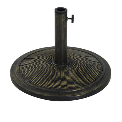 Outsunny Base Para Sombrilla Jardín Peso 13 Kg Para Postes 35/38/48mm Ø48x34 Cm_0