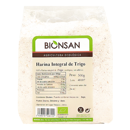 Harina Integral De Trigo Eco Bionsan 500gr_0