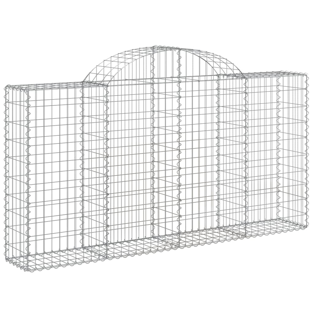 Cestas Gaviones 18 Uds Forma De Arco Hierro 200x30x100/120 Cm_2