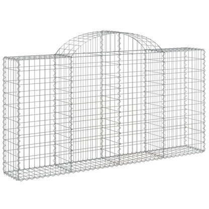 Cestas De Gaviones 10 Uds Forma Arco Hierro 200x30x100/120 Cm_2
