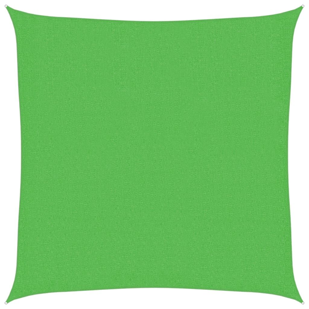 Vidaxl Toldo De Vela Hdpe Verde Claro 160 G/m² 2,5x2,5 M_0