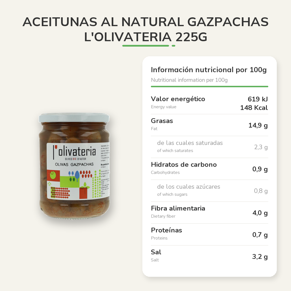 Información nutricional