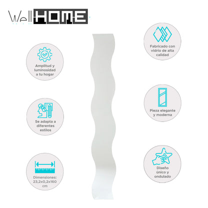 Wellhome Espejo Ondulado Dolly 20x160cm_1
