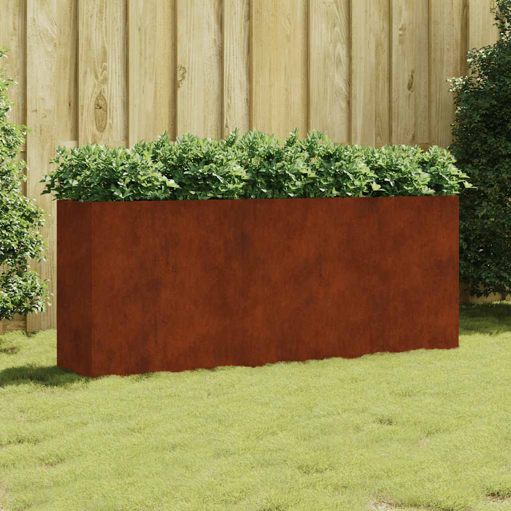 Jardinera Acero Corten 200x40x80 Cm_1
