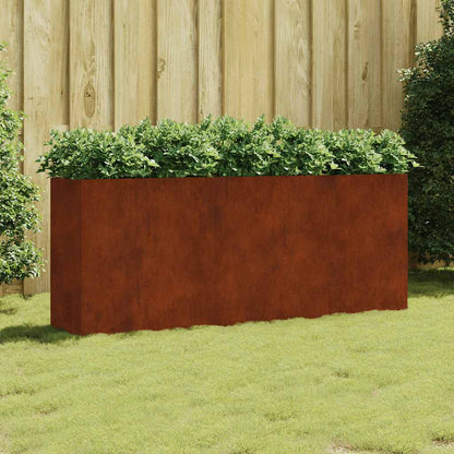 Jardinera Acero Corten 200x40x80 Cm_1