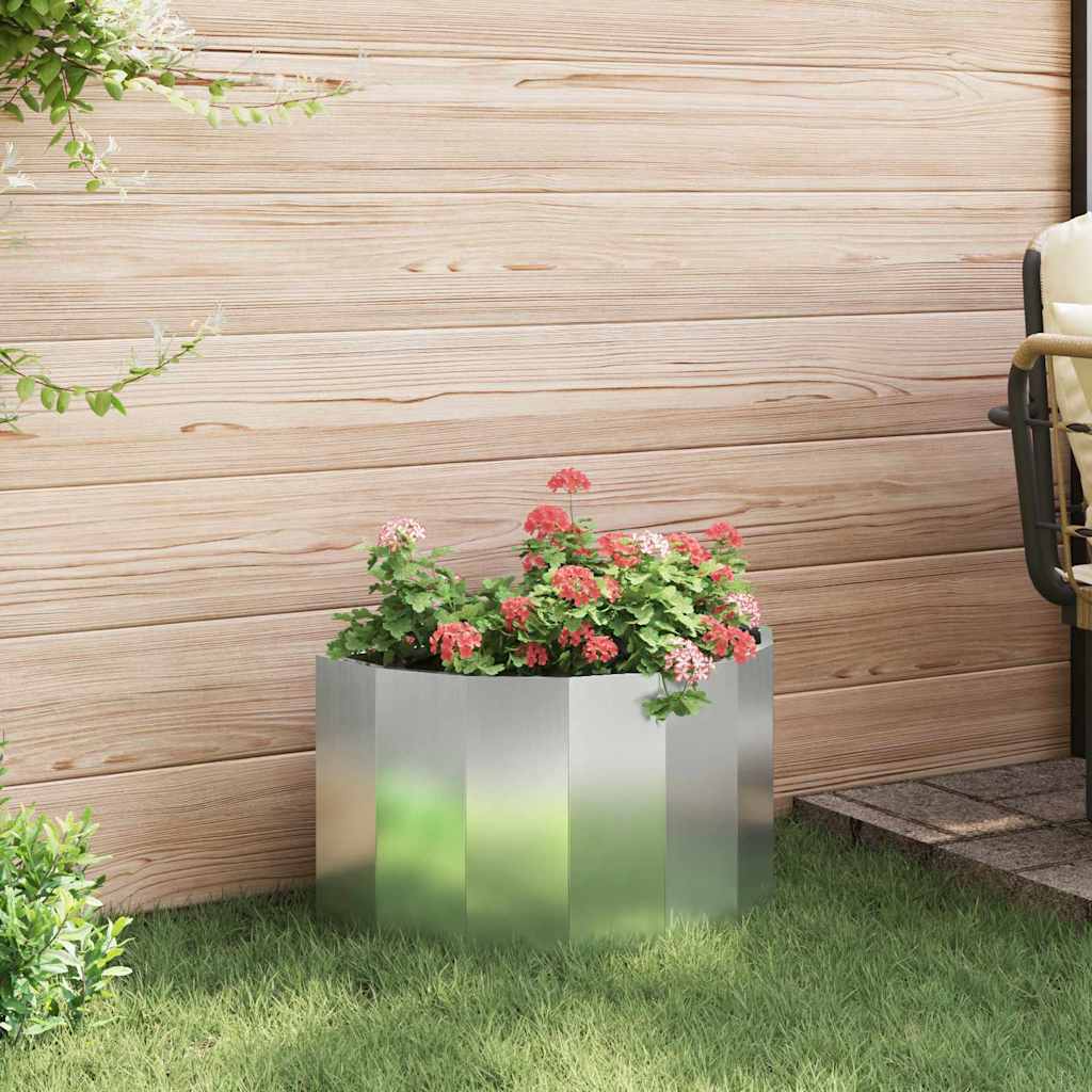 Jardinera Plateado 60 X 30 X 35 Cm Acero Galvanizado_3