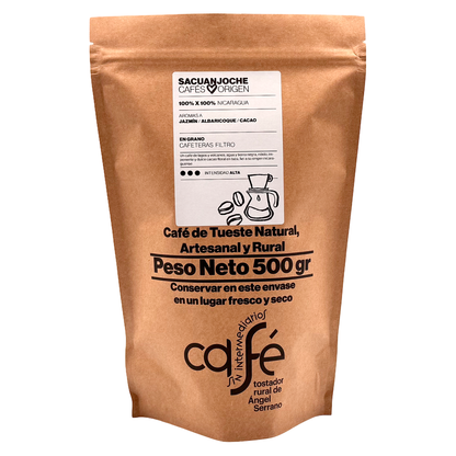 Cafe Sin Intermediarios Café Nicaragua Sacuanjoche En Grano Para Filtro 500 G_0