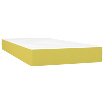Cama Vica Home Colchón Y Luces Led Tela Verde 200x200 Cm / Vetonek_5