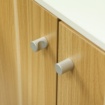 Pawhut Mueble Arenero Para Gatos 3 En 1 Con Puertas Estera Para Rascar Blanco_4