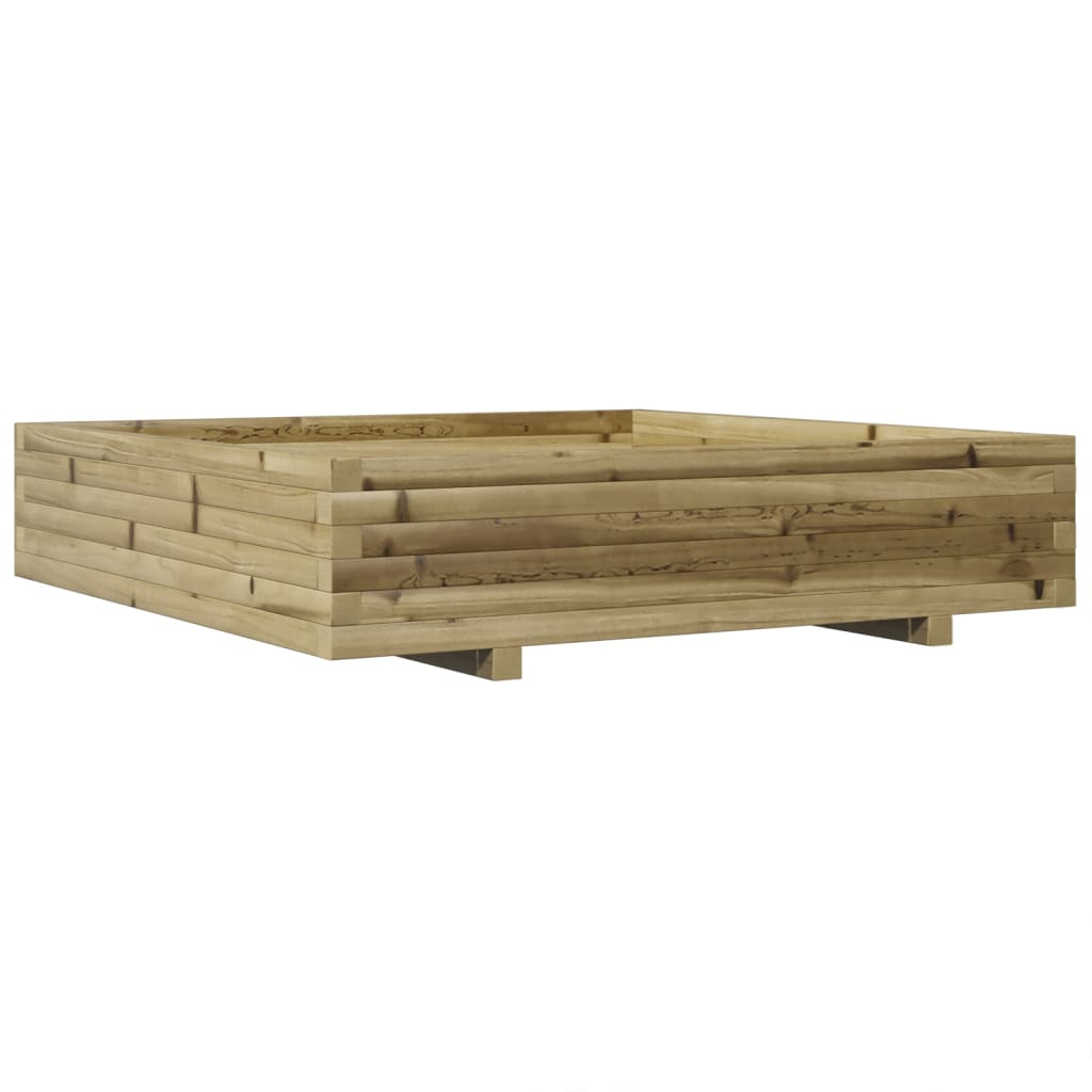 Jardinera Madera De Pino Impregnada 110x110x26,5 Cm_0