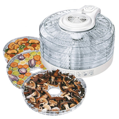 Deshidratador Alimentos, 5 Bandejas, 3 Niveles Temperatura, Seca Frutas, Verduras, Carne, Sin Bpa Mpm Msg-02 Transparente_1