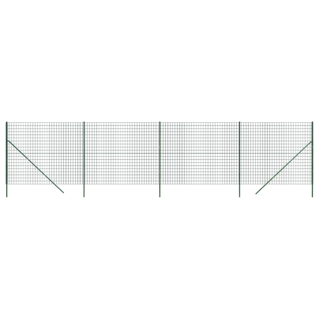 Cerca De Alambre De Acero Galvanizado Verde 1,6x10 M / Vetonek_0