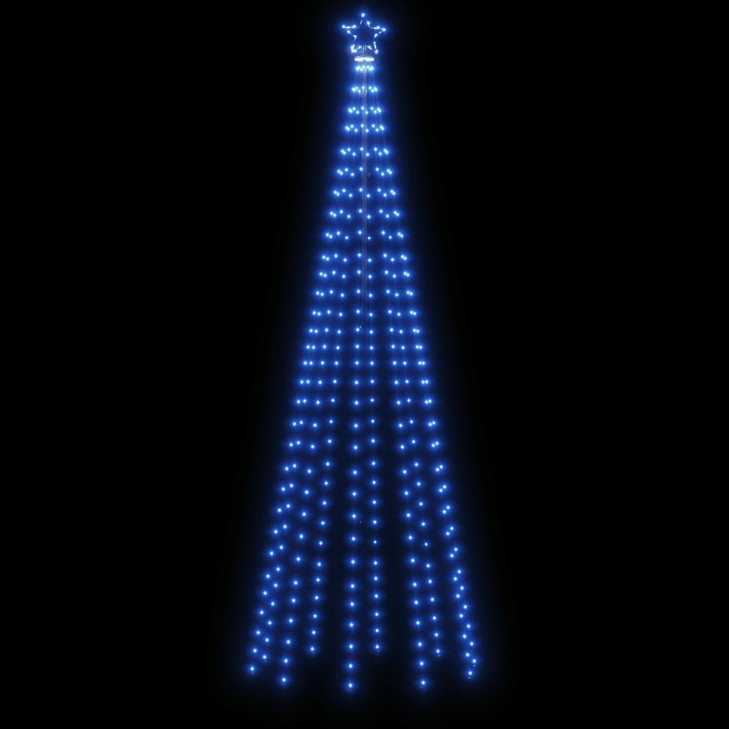 Vidaxl Árbol De Navidad Cónico 310 Led Azul 100x300 Cm_3