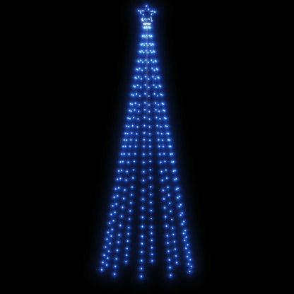 Vidaxl Árbol De Navidad Cónico 310 Led Azul 100x300 Cm_3