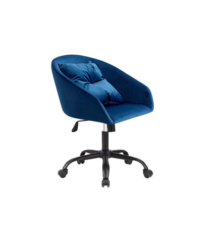 Sillón Giratorio Cushion Acabado Azul, 64cm(ancho) 64cm(fondo) 85cm(alto)_0