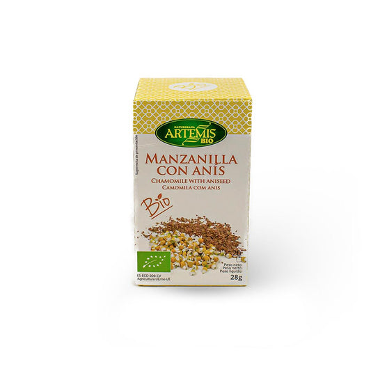 Camomila com Anis Artemis, 20 filtros.