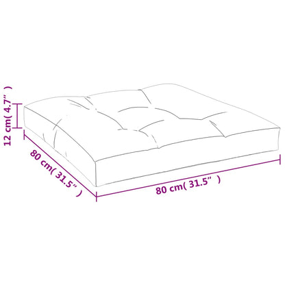 Vidaxl Cojín Para Sofá De Palets Tela Crema 80x80x12 Cm_2